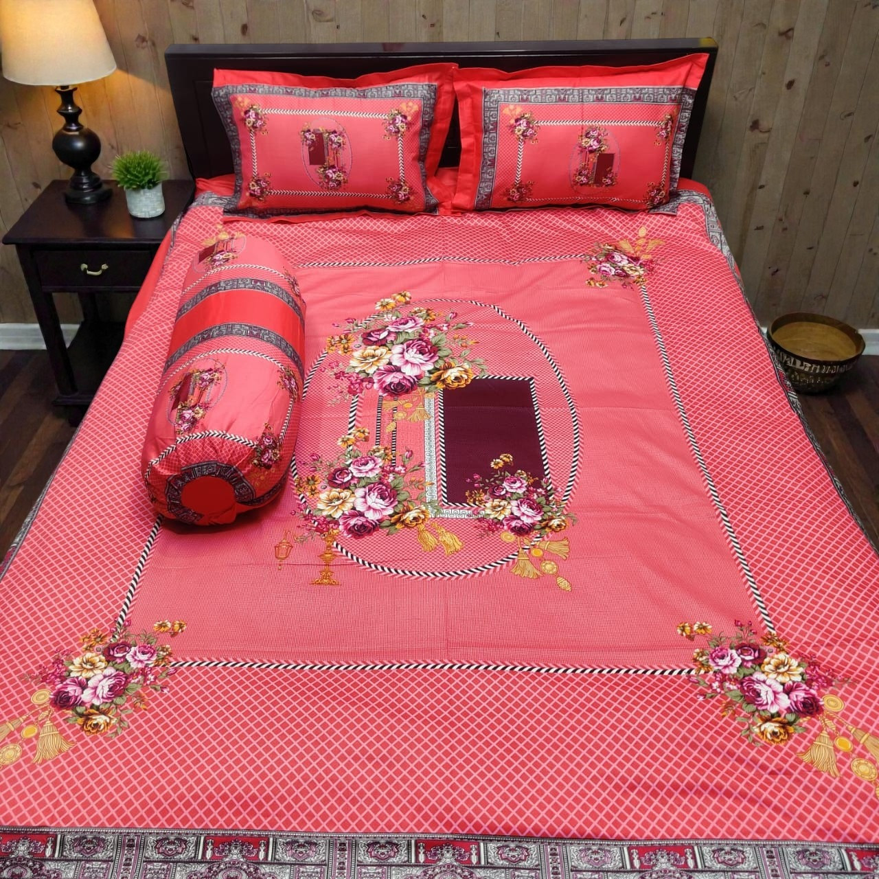 প্যানেল কটনের চাদর (কোল কভার সহ)